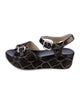 AGL Leather Animal Print Sandals