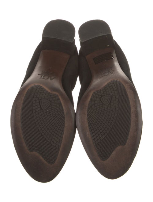 AGL Suede Floral Print Ballet Flats