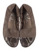 AGL Suede Animal Print Ballet Flats