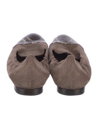 AGL Suede Animal Print Ballet Flats