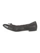 AGL Leather Bow Accents Ballet Flats