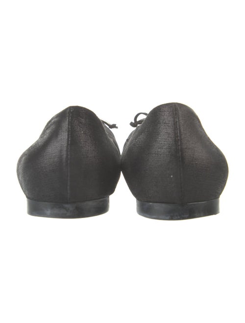 AGL Leather Bow Accents Ballet Flats