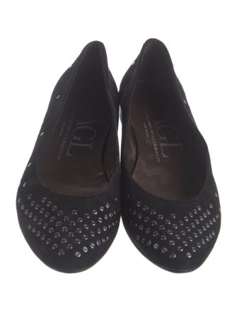 AGL Suede Studded Accents Flats