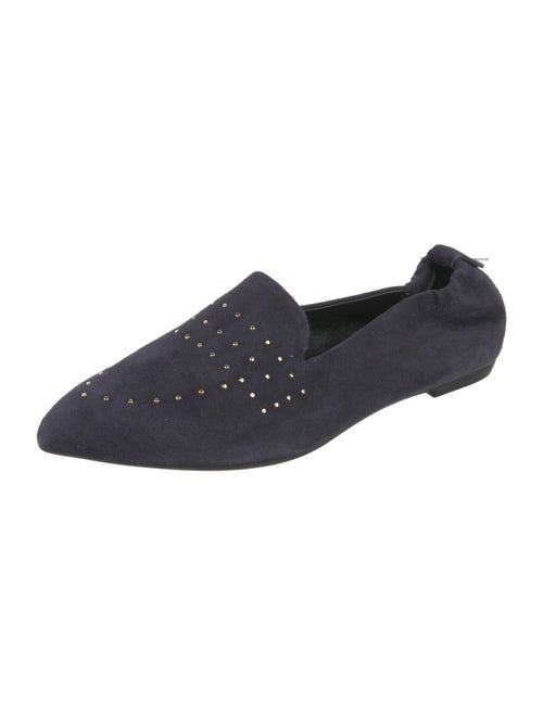 AGL Suede Studded Accents Loafers
