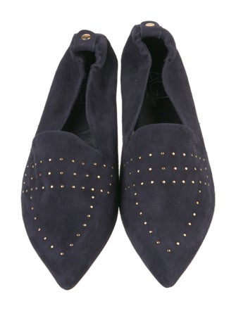 AGL Suede Studded Accents Loafers