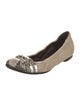 AGL Leather Animal Print Ballet Flats