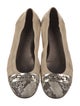 AGL Leather Animal Print Ballet Flats