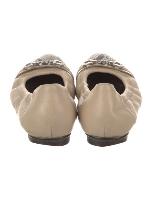 AGL Leather Animal Print Ballet Flats