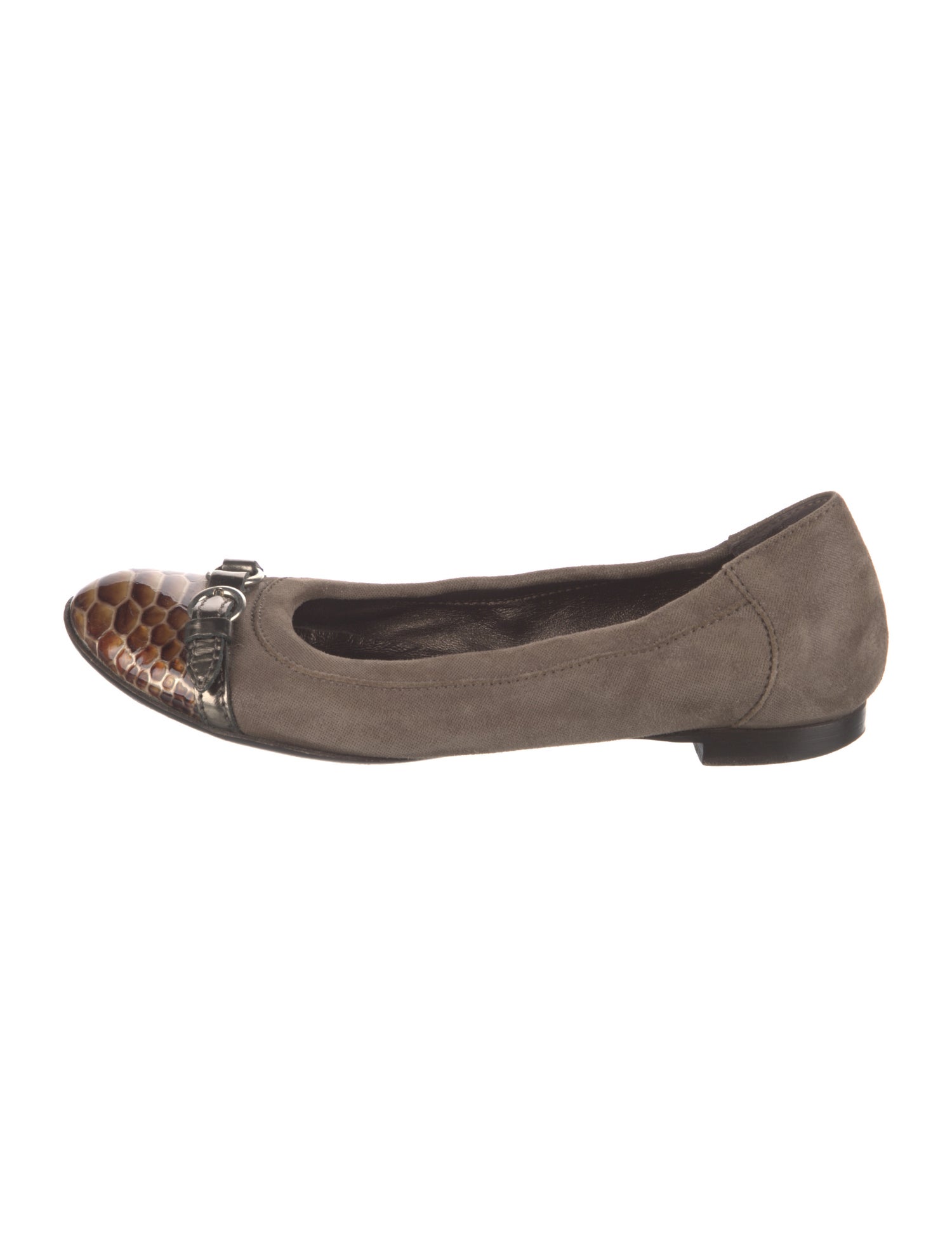 AGL Suede Animal Print Ballet Flats