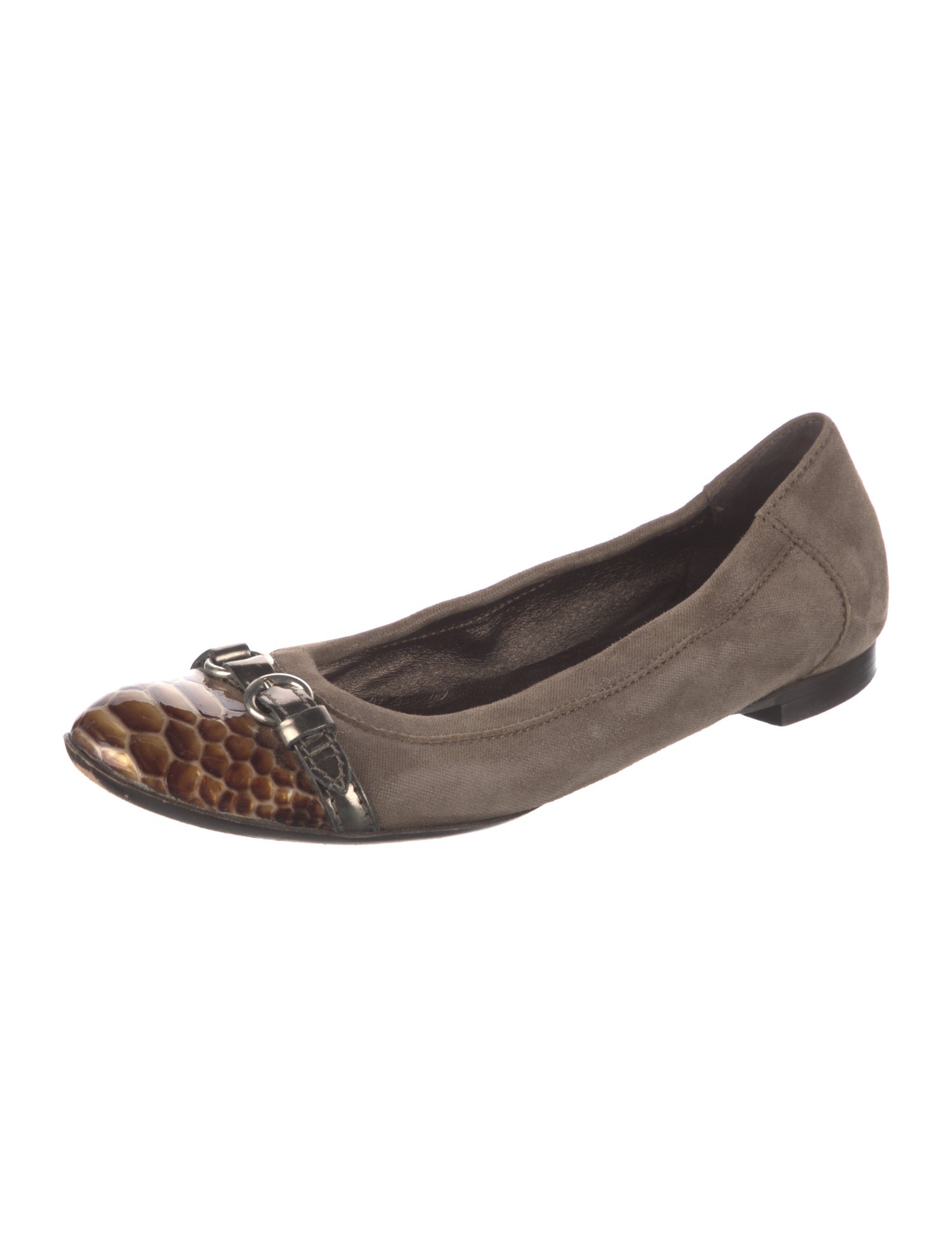 AGL Suede Animal Print Ballet Flats