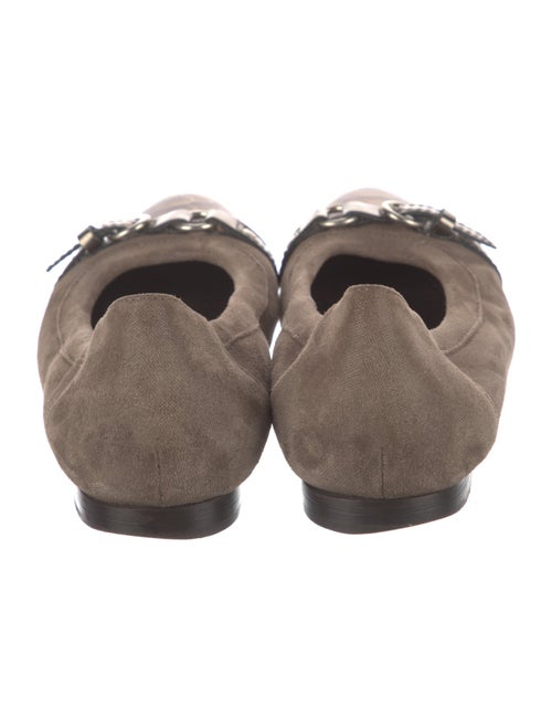 AGL Suede Animal Print Ballet Flats