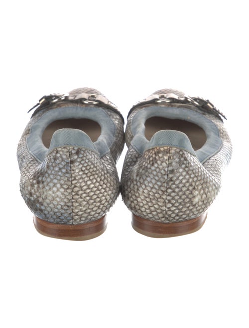 AGL Leather Animal Print Ballet Flats