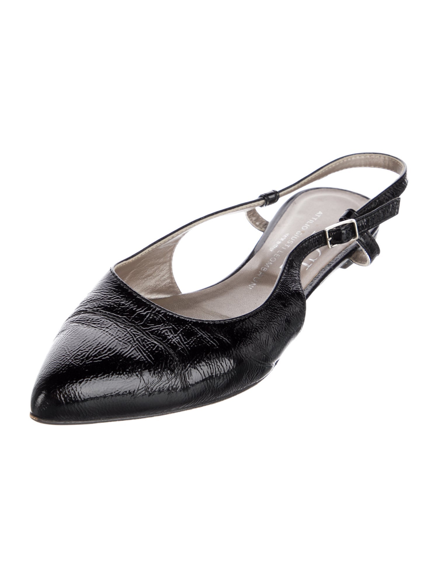 AGL Patent Leather Slingback Flats