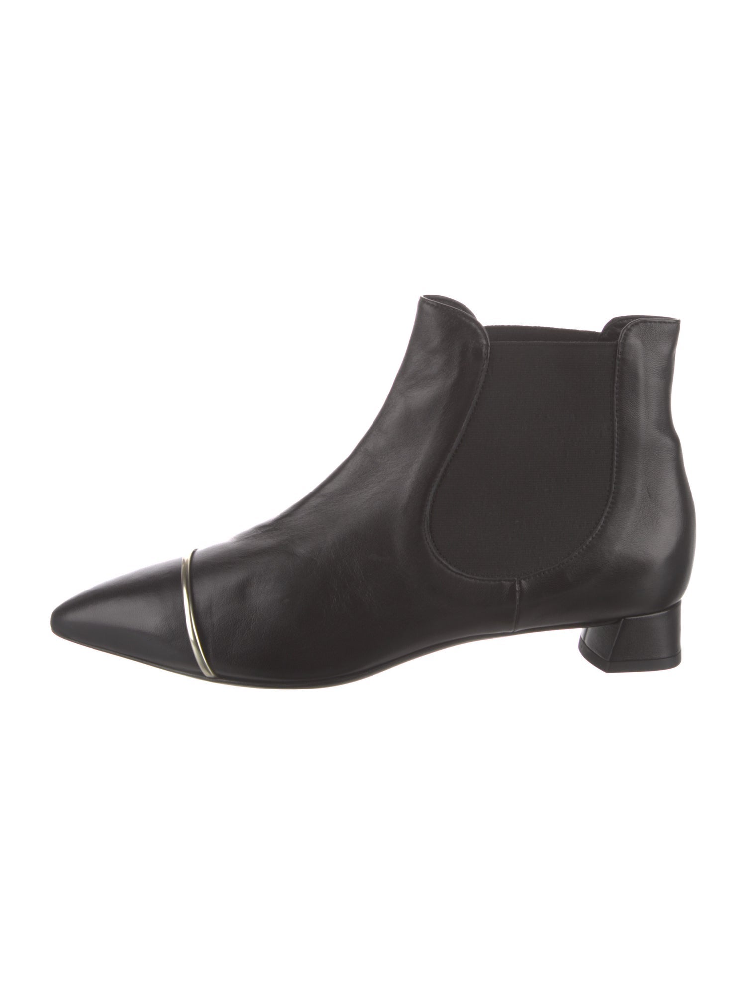 AGL Leather Cutout Accent Chelsea Boots