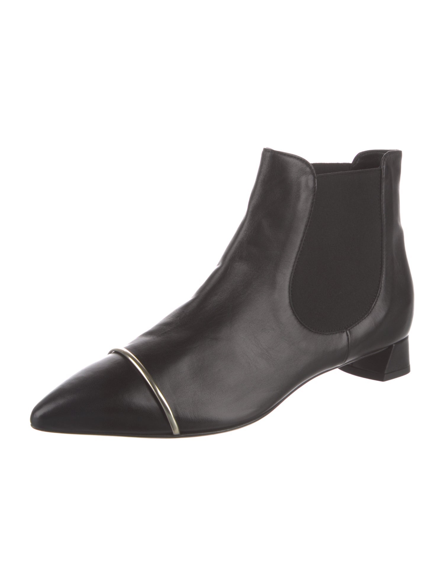AGL Leather Cutout Accent Chelsea Boots