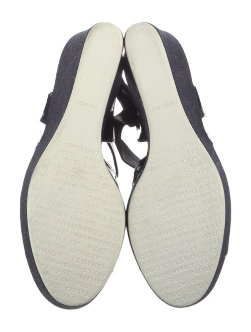 AGL Patent Leather Cutout Accent Slingback Pumps