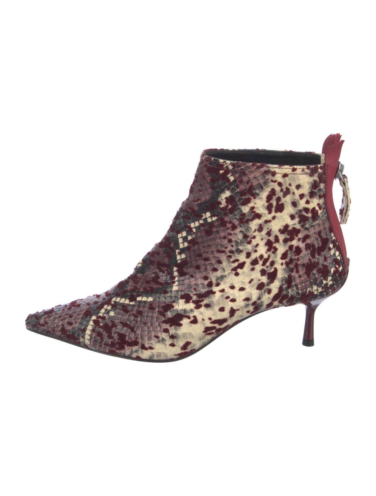 AGL Leather Animal Print Boots