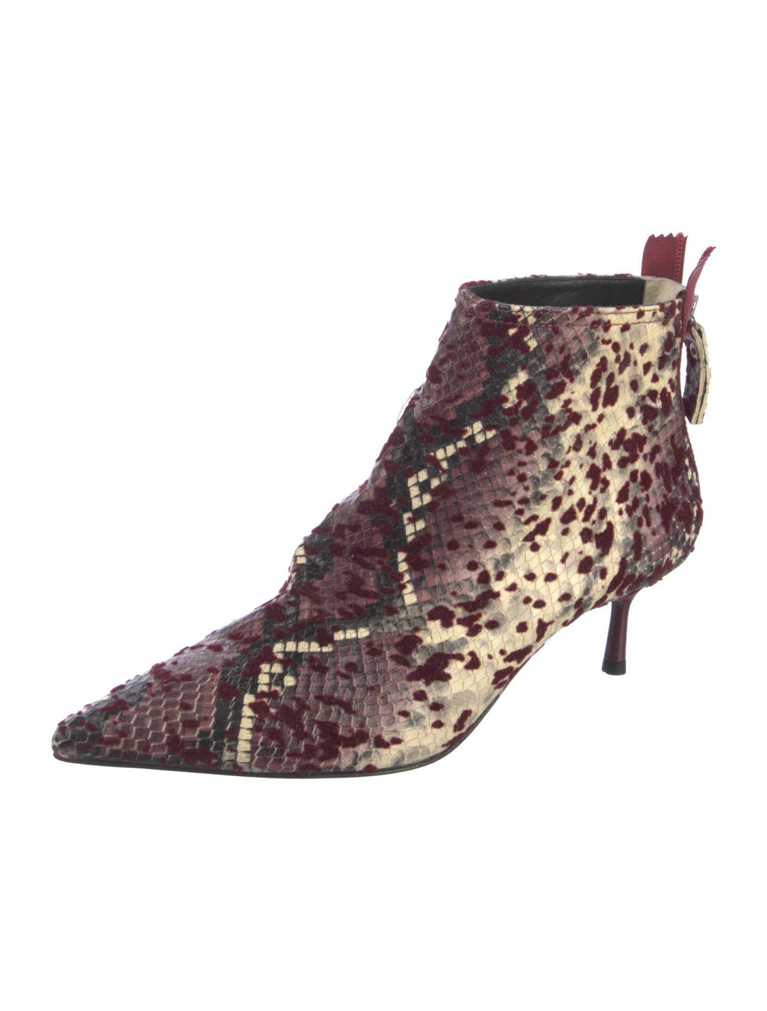 AGL Leather Animal Print Boots
