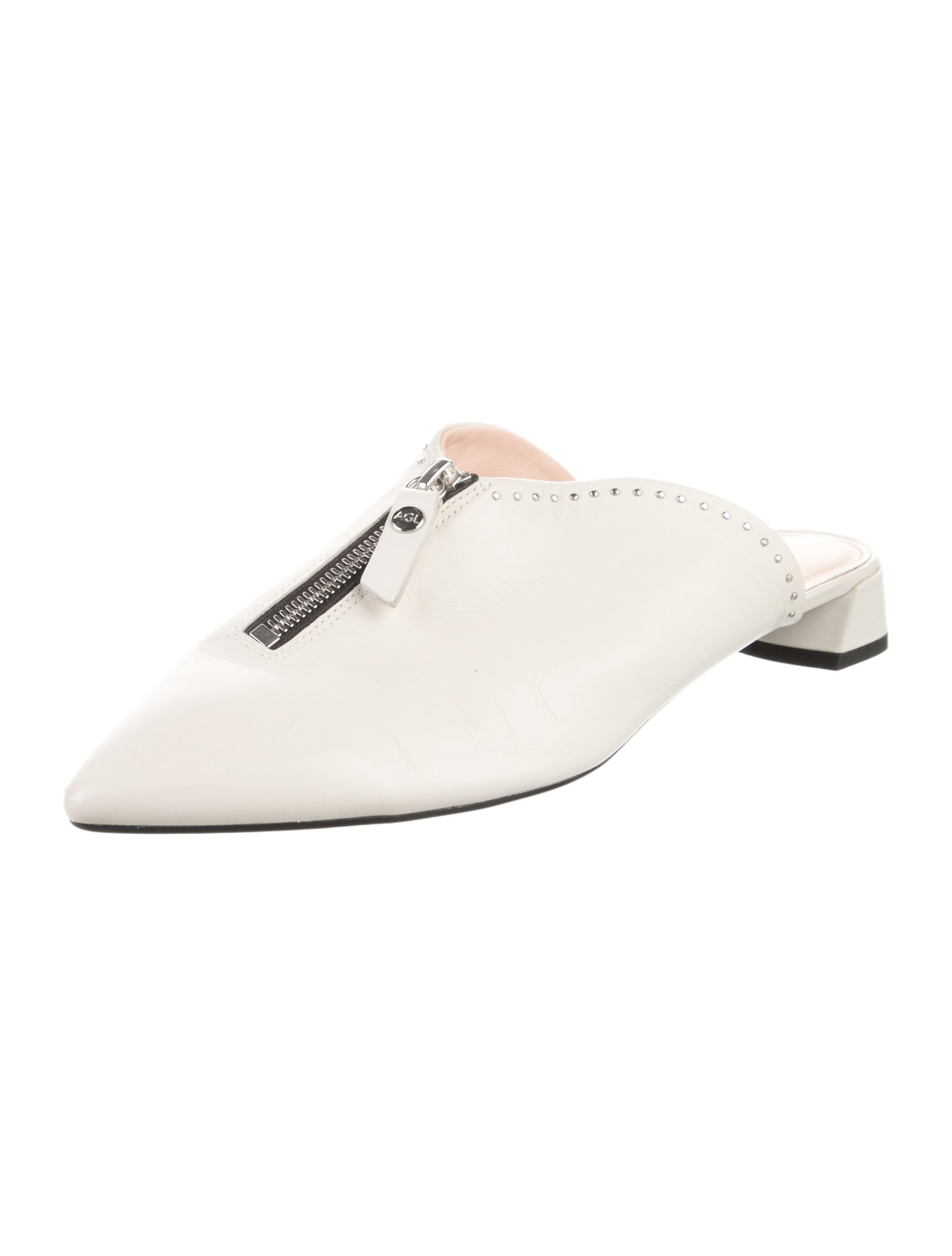 AGL Leather Studded Accents Mules