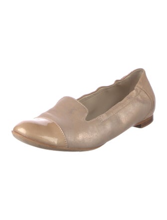 AGL Horsebit Accent Suede Ballet Flats