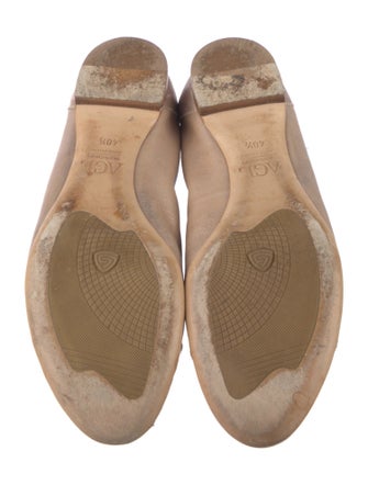 AGL Horsebit Accent Suede Ballet Flats