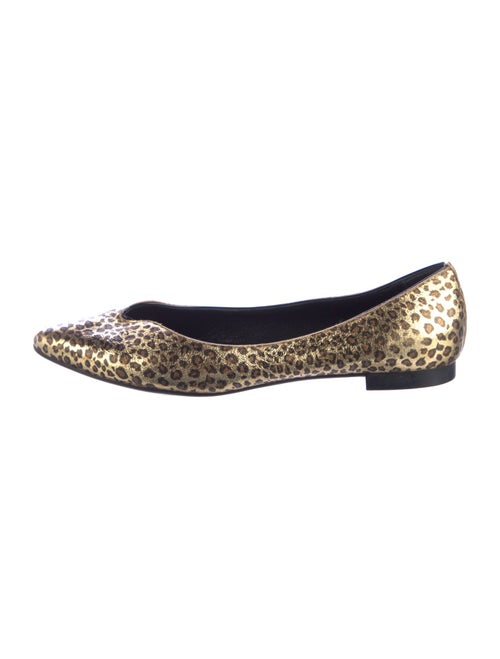 AGL Leather Animal Print Flats