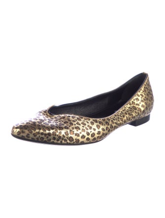 AGL Leather Animal Print Flats