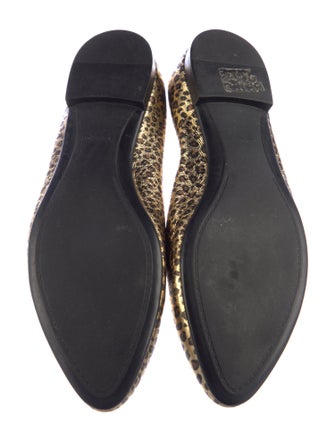 AGL Leather Animal Print Flats