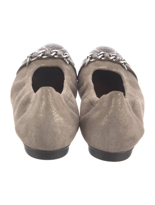 AGL Suede Animal Print Ballet Flats