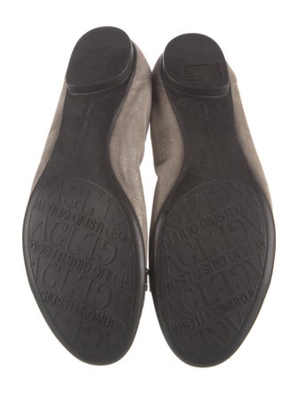 AGL Suede Animal Print Ballet Flats