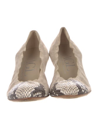 AGL Leather Animal Print Flats