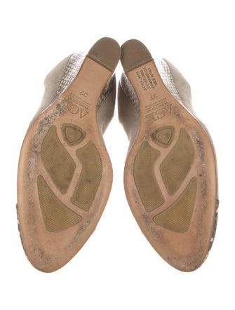 AGL Leather Animal Print Flats