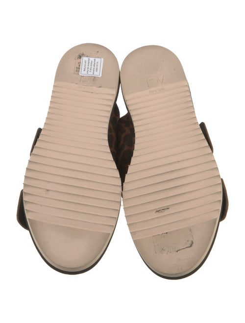 AGL Suede Animal Print Slides