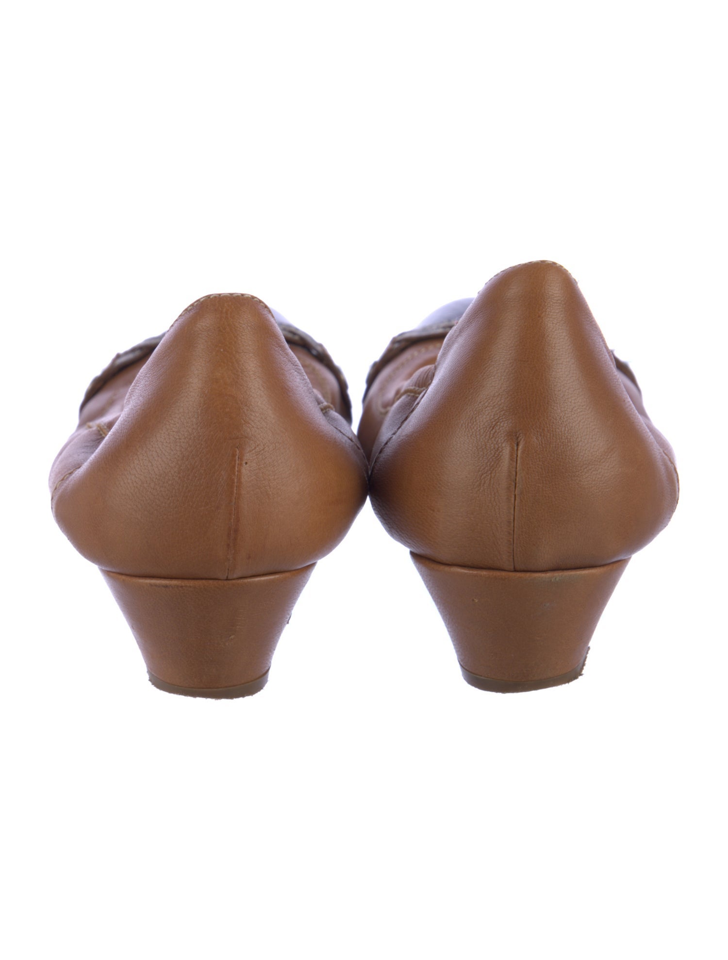 AGL Leather Colorblock Pattern Ballet Flats