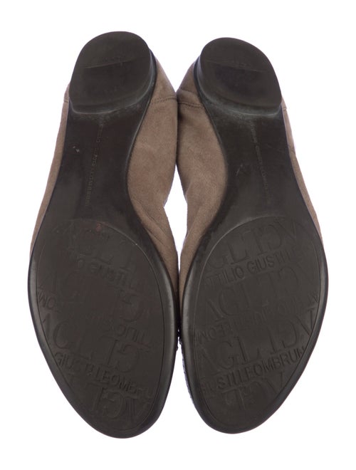 AGL Suede Colorblock Pattern Ballet Flats