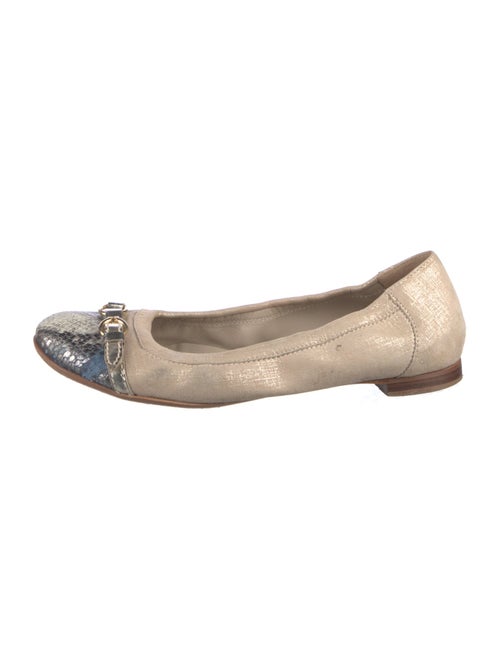 AGL Suede Colorblock Pattern Ballet Flats