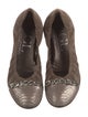AGL Suede Chain-Link Accents Ballet Flats