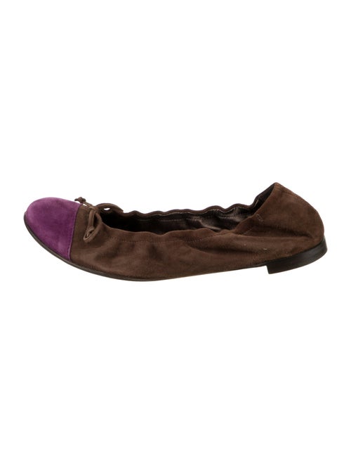 AGL Suede Colorblock Pattern Ballet Flats