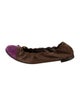 AGL Suede Colorblock Pattern Ballet Flats