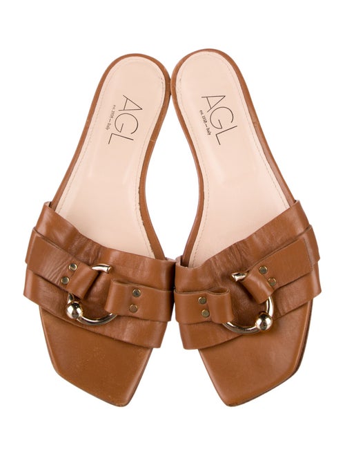 AGL Leather Slides