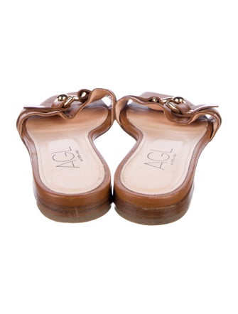 AGL Leather Slides