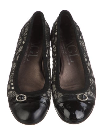 AGL Lace Lace Pattern Ballet Flats