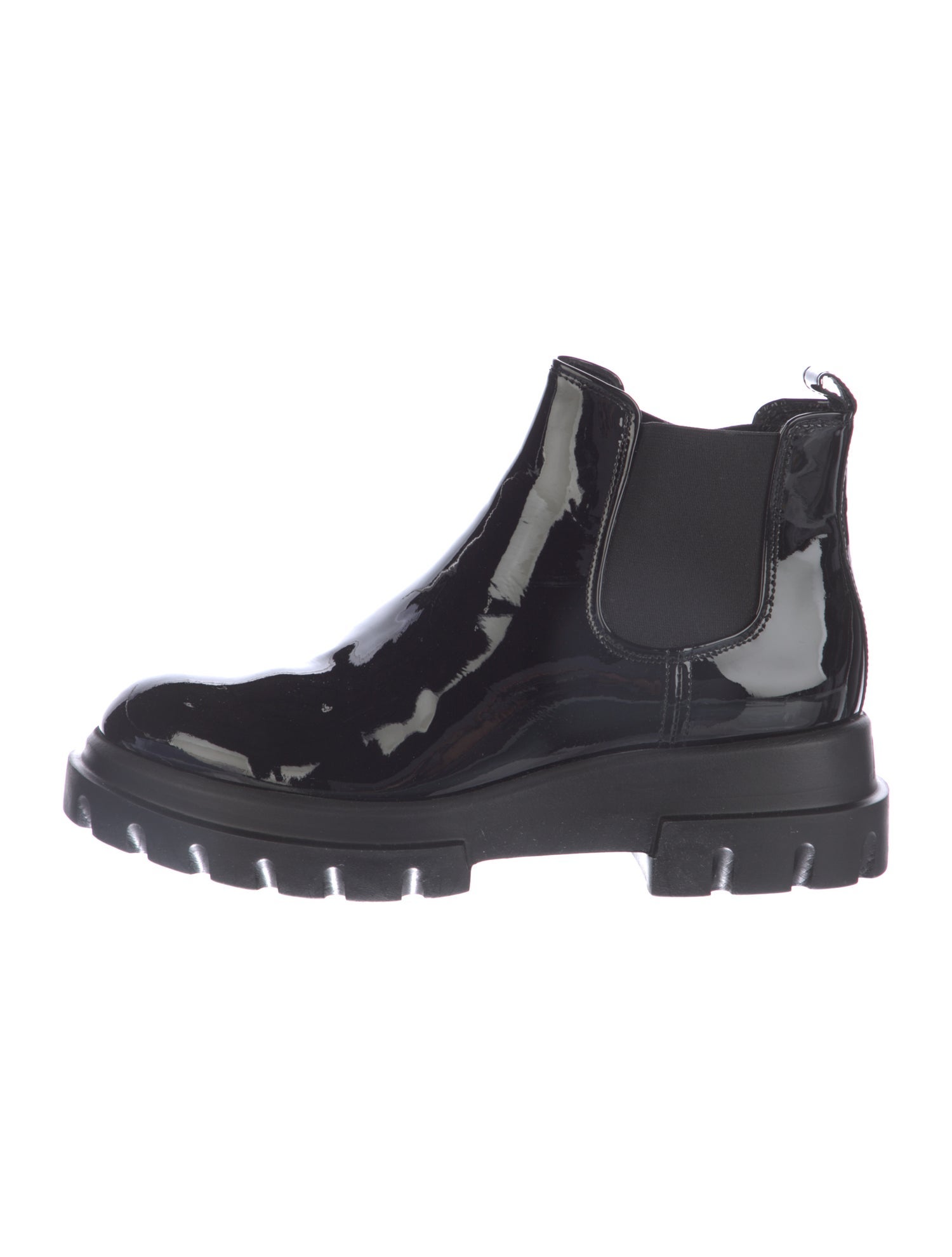 AGL Patent Leather Chelsea Boots