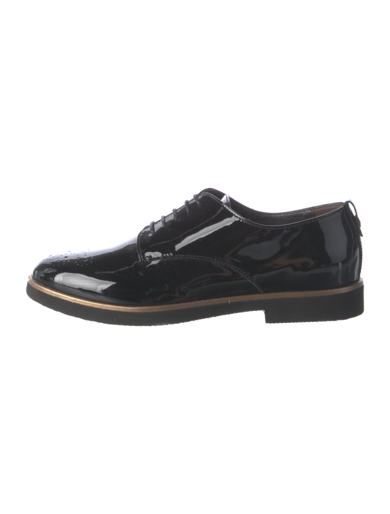 AGL Patent Leather Lasercut Accents Oxfords