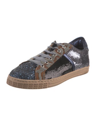 AGL Sequins Printed Sneakers