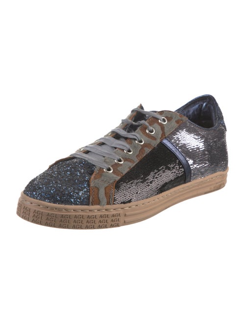 AGL Sequins Printed Sneakers