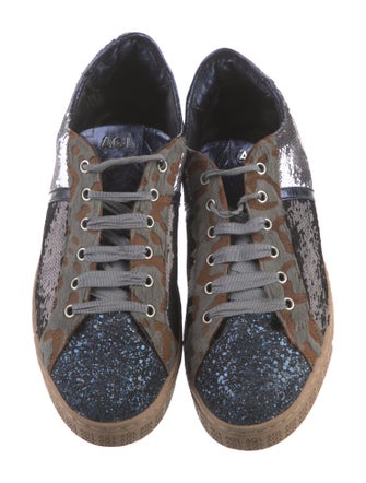 AGL Sequins Printed Sneakers