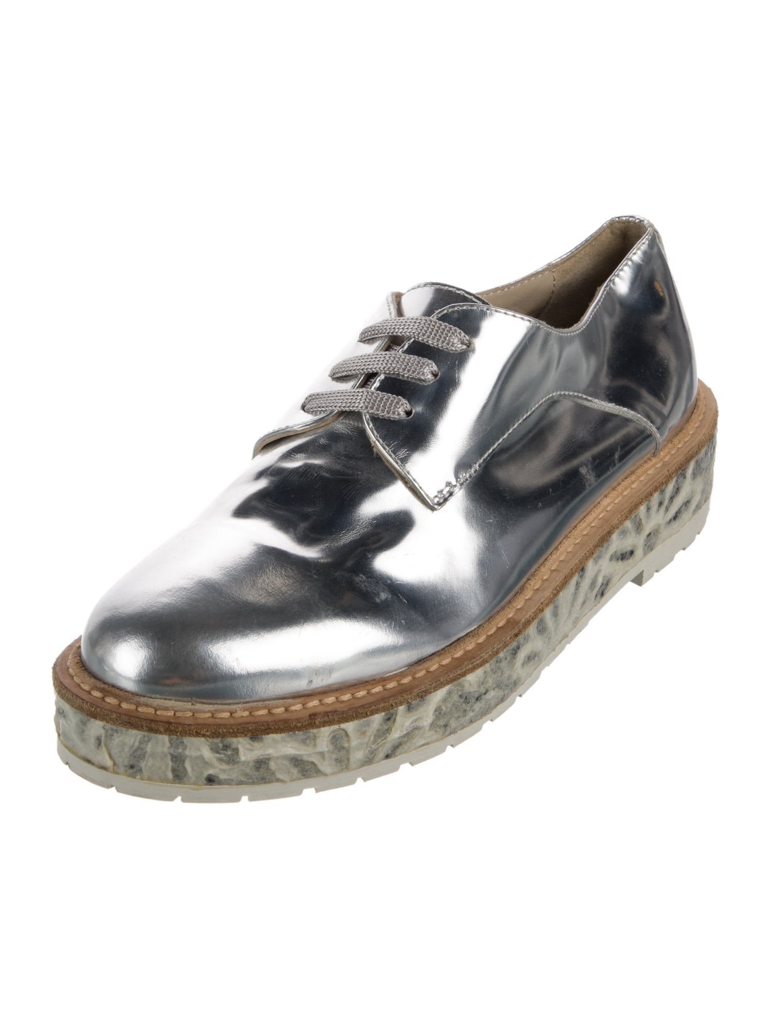 AGL Leather Animal Print Oxfords