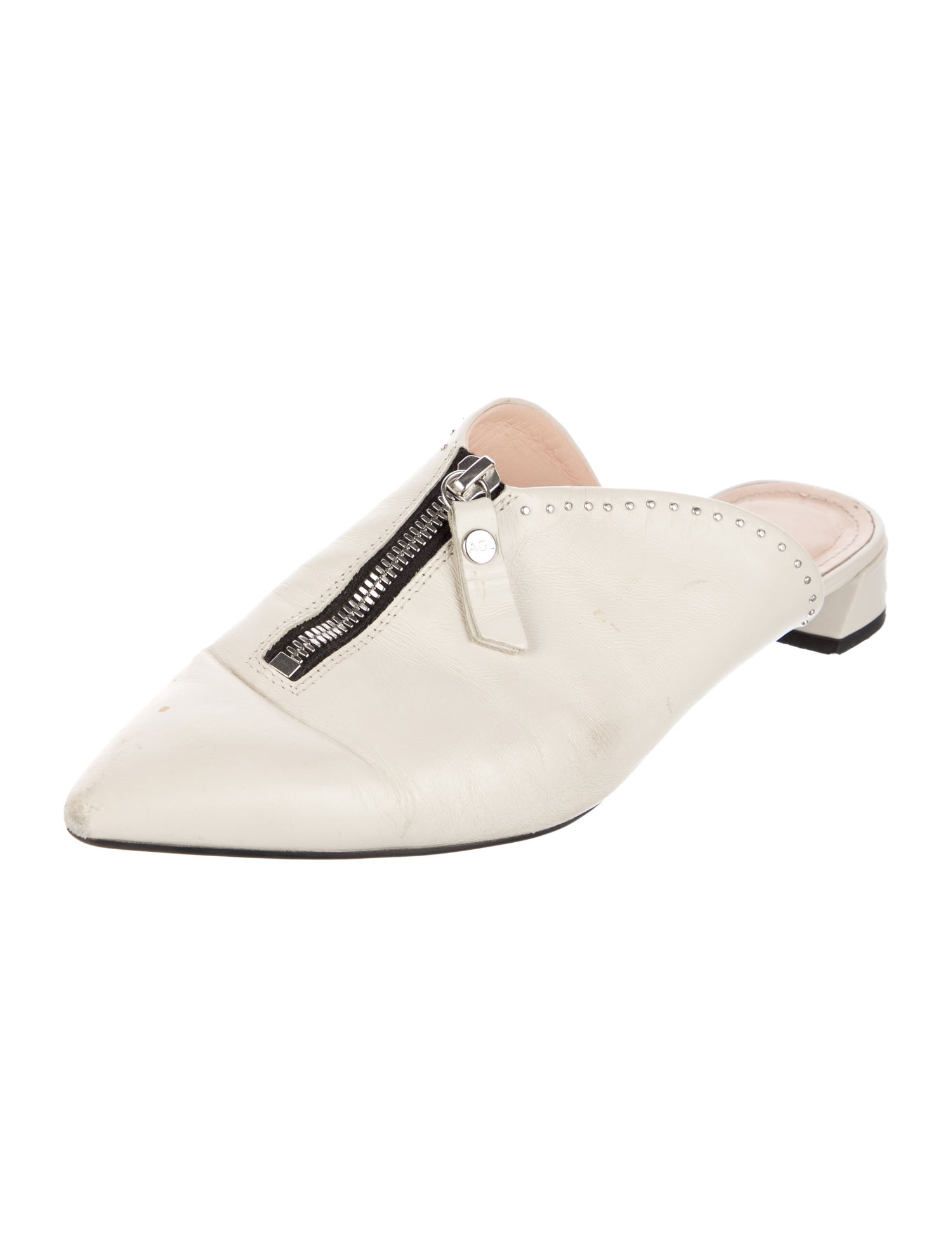 AGL Leather Studded Accents Mules