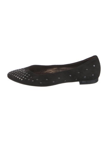 AGL Flats Suede Studded Accents IT 39.5 | 9.5